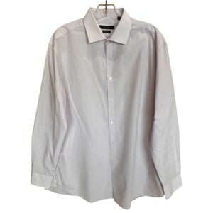 John Varvatos Regular Fit Signature Tailored Button Up 16.5 34/35 Light Pink